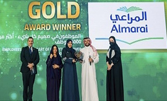 Almarai wins the Gold Award for Employees are at the Heart of Everything at the Saudi Customer Experience Awards
